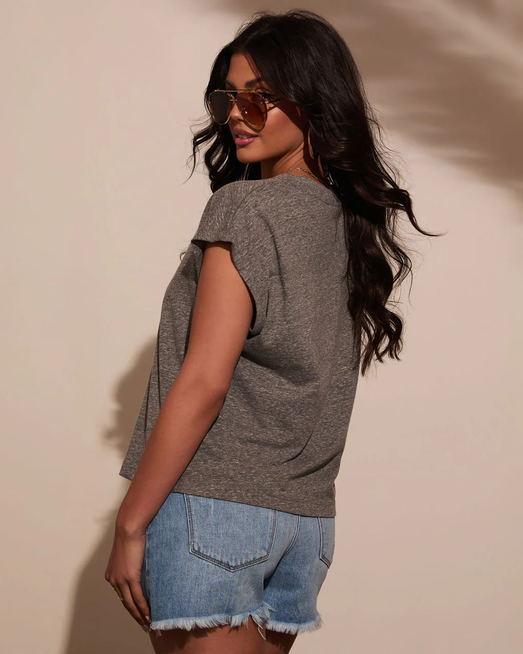Simple Muse V Neck Top - Image 4