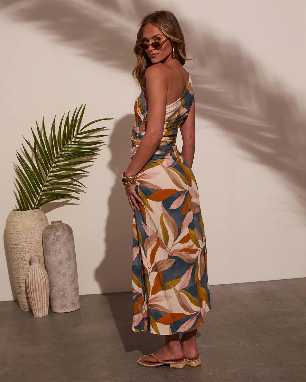 Sisanie Abstract One Shoulder Dress - Image 4