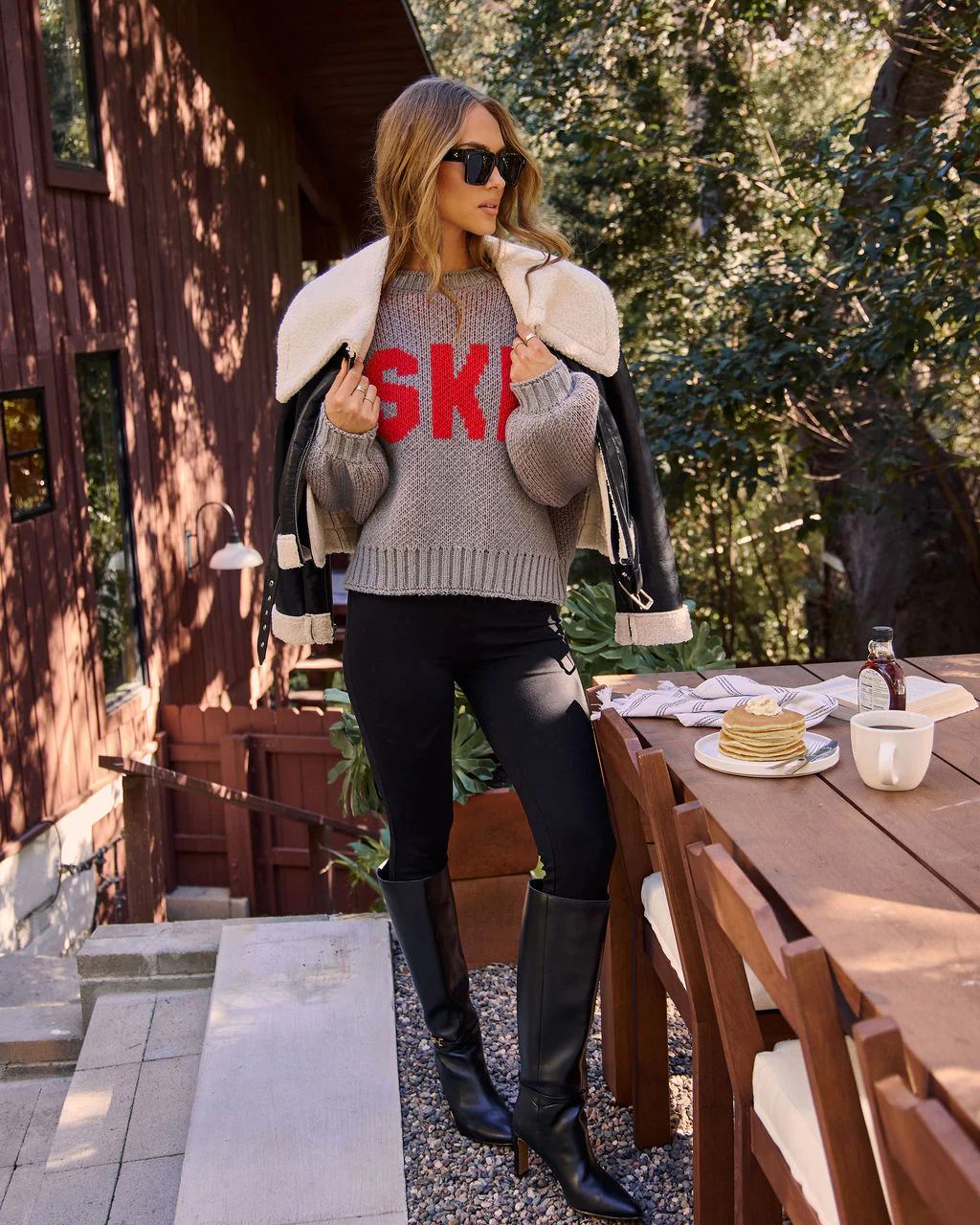 Ski Time Graphic Knit Sweater - Image 2