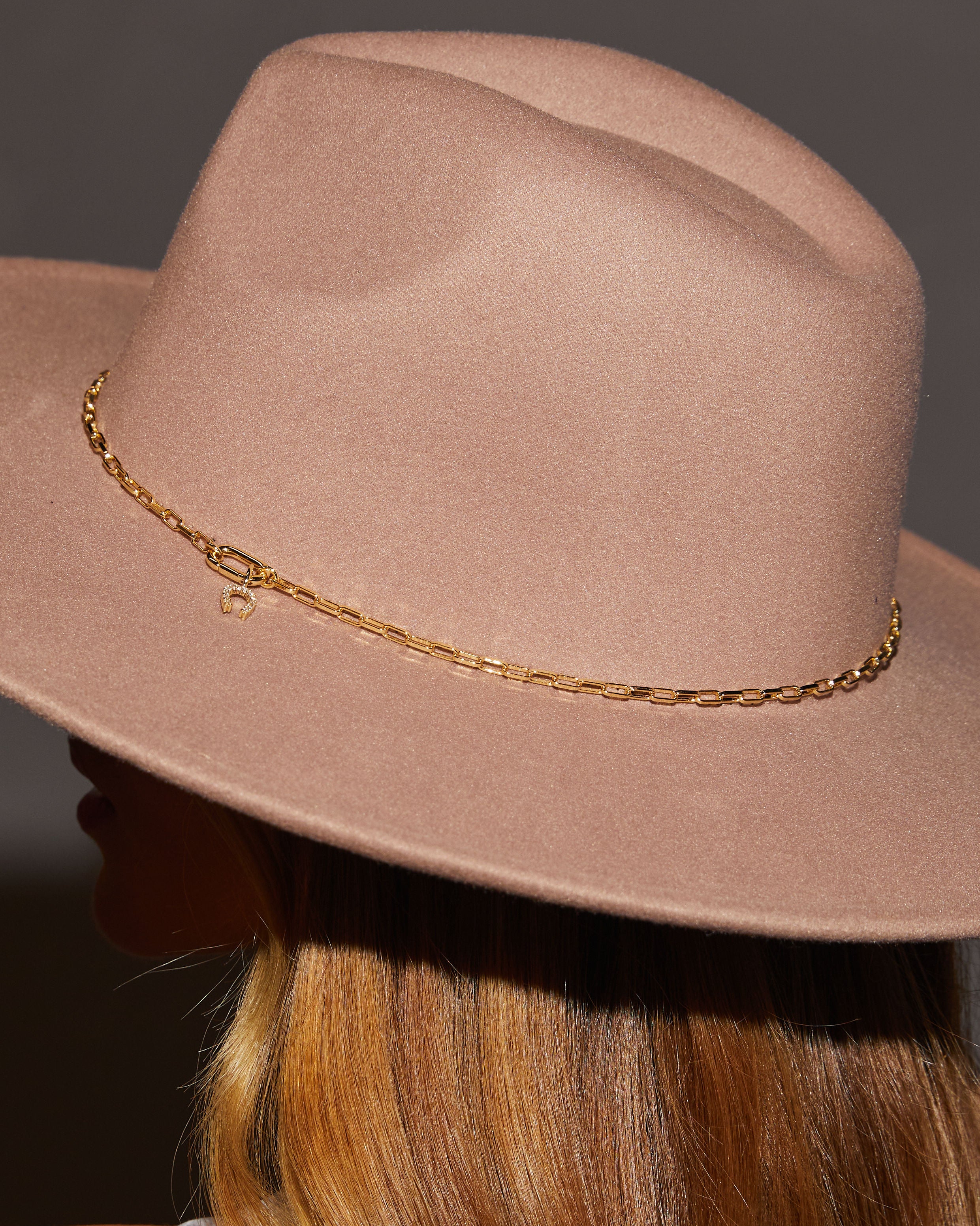 Skinny Hat 14k Plated Chain - Image 6