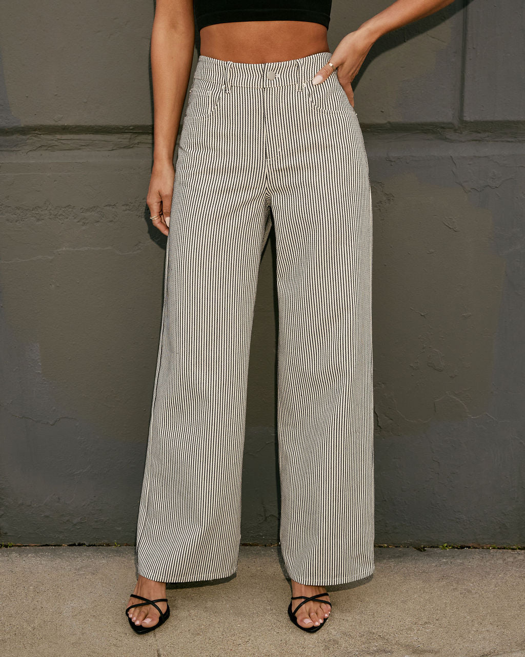Skyline Striped Straight Leg Pants - Image 2