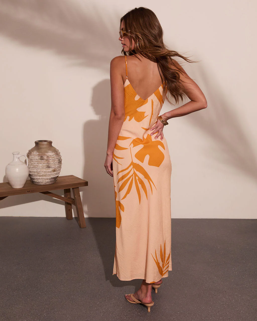Palm Poise Tropical Print Maxi Dress - Image 4