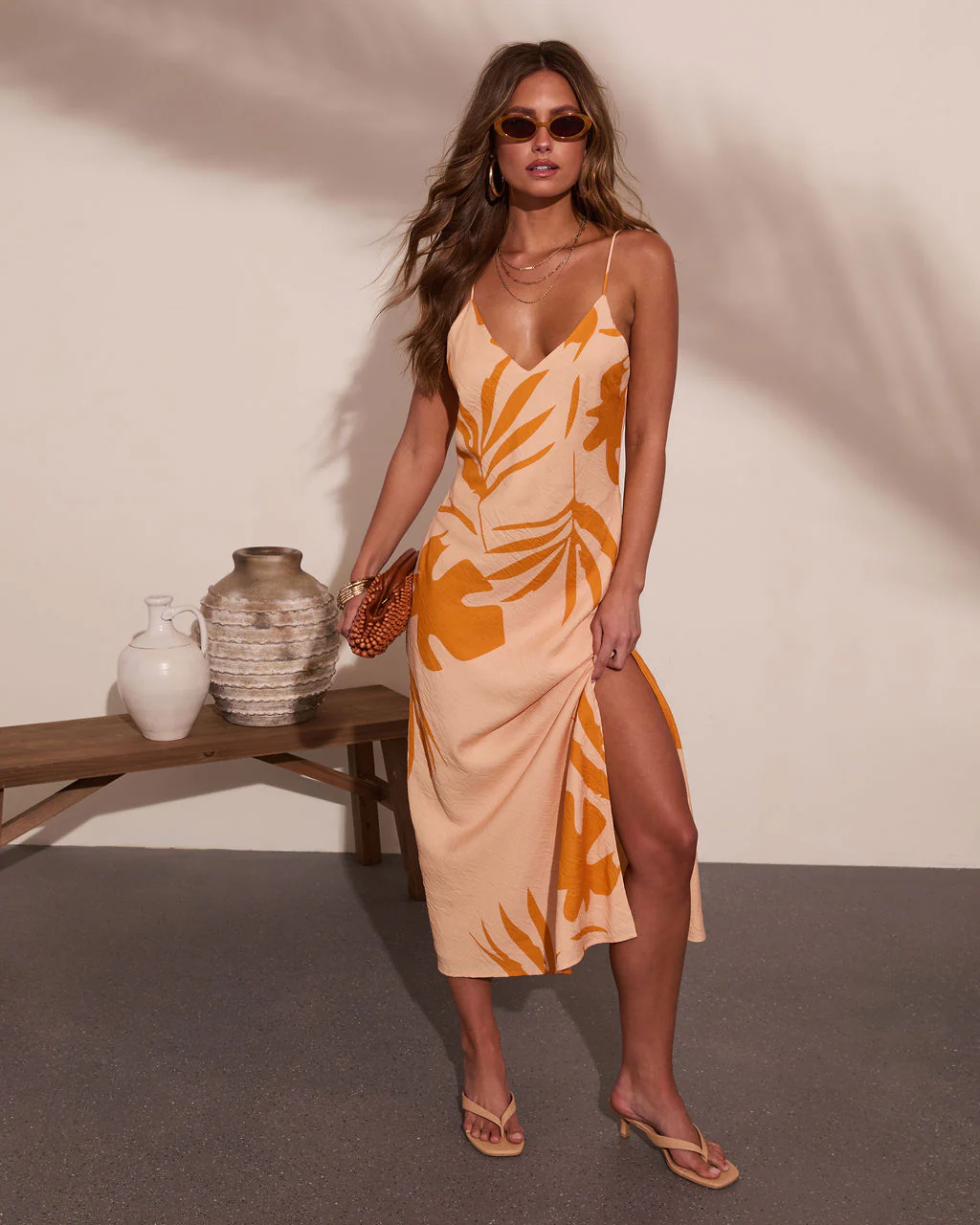 Palm Poise Tropical Print Maxi Dress - Image 5