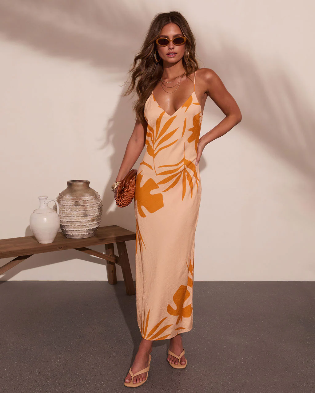 Palm Poise Tropical Print Maxi Dress - Image 6