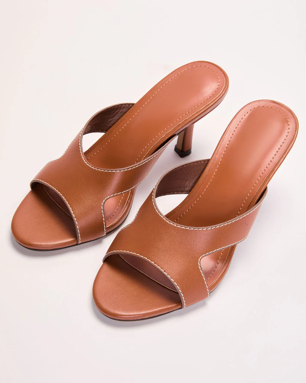 Sloana Open Toe Vegan Leather Mules - Image 2