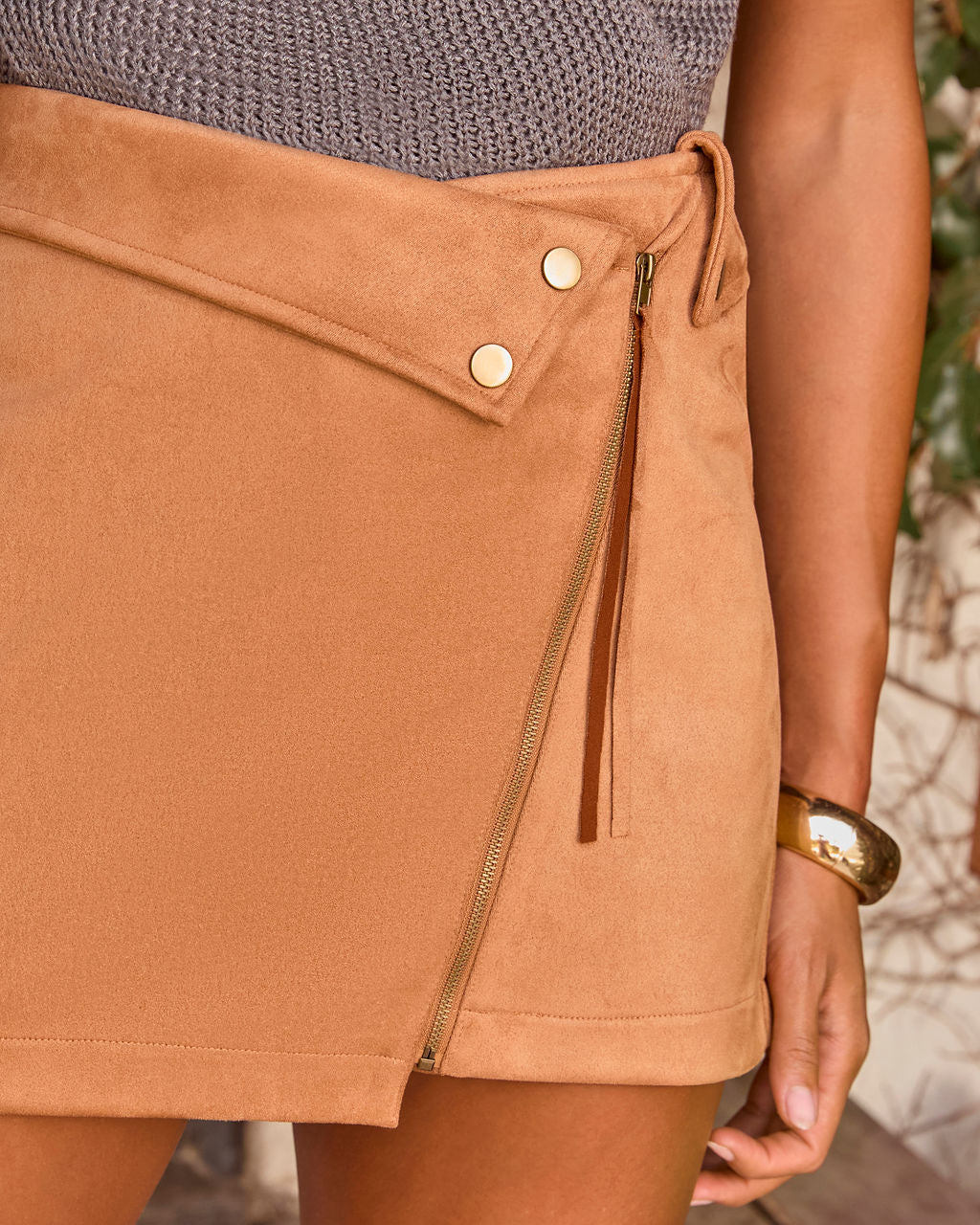 Larnie Faux Suede Mini Skirt - Image 6
