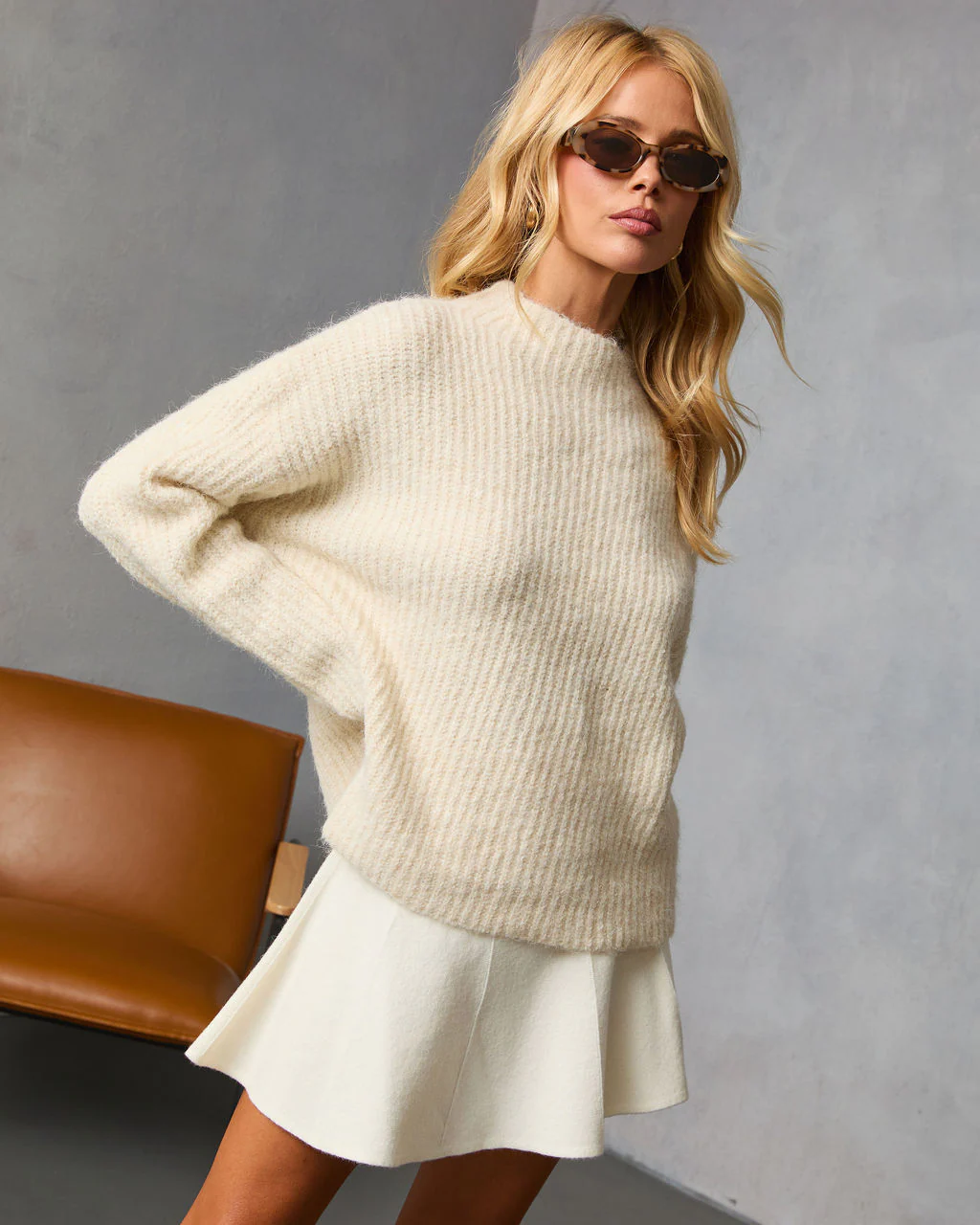 Slow Mornings Ribbed Mock Neck Sweater - Image 3