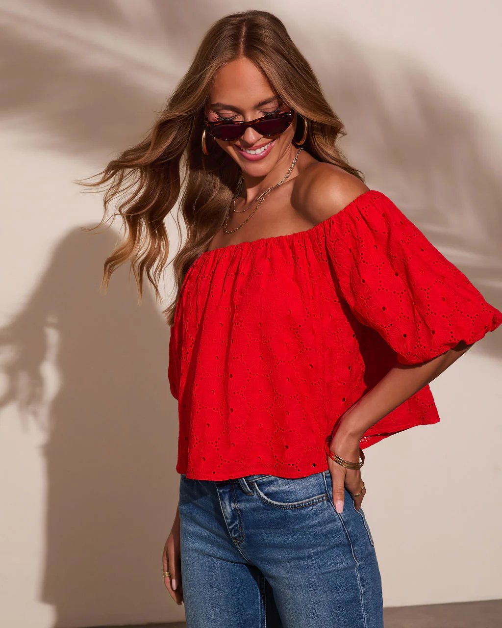 Slow Stroll Off The Shoulder Top - Image 3