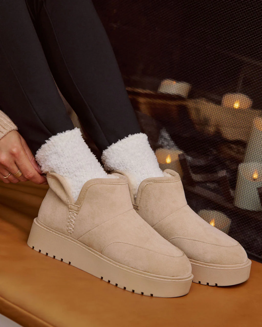 Snowed In Cozy Chenille Socks - Image 2
