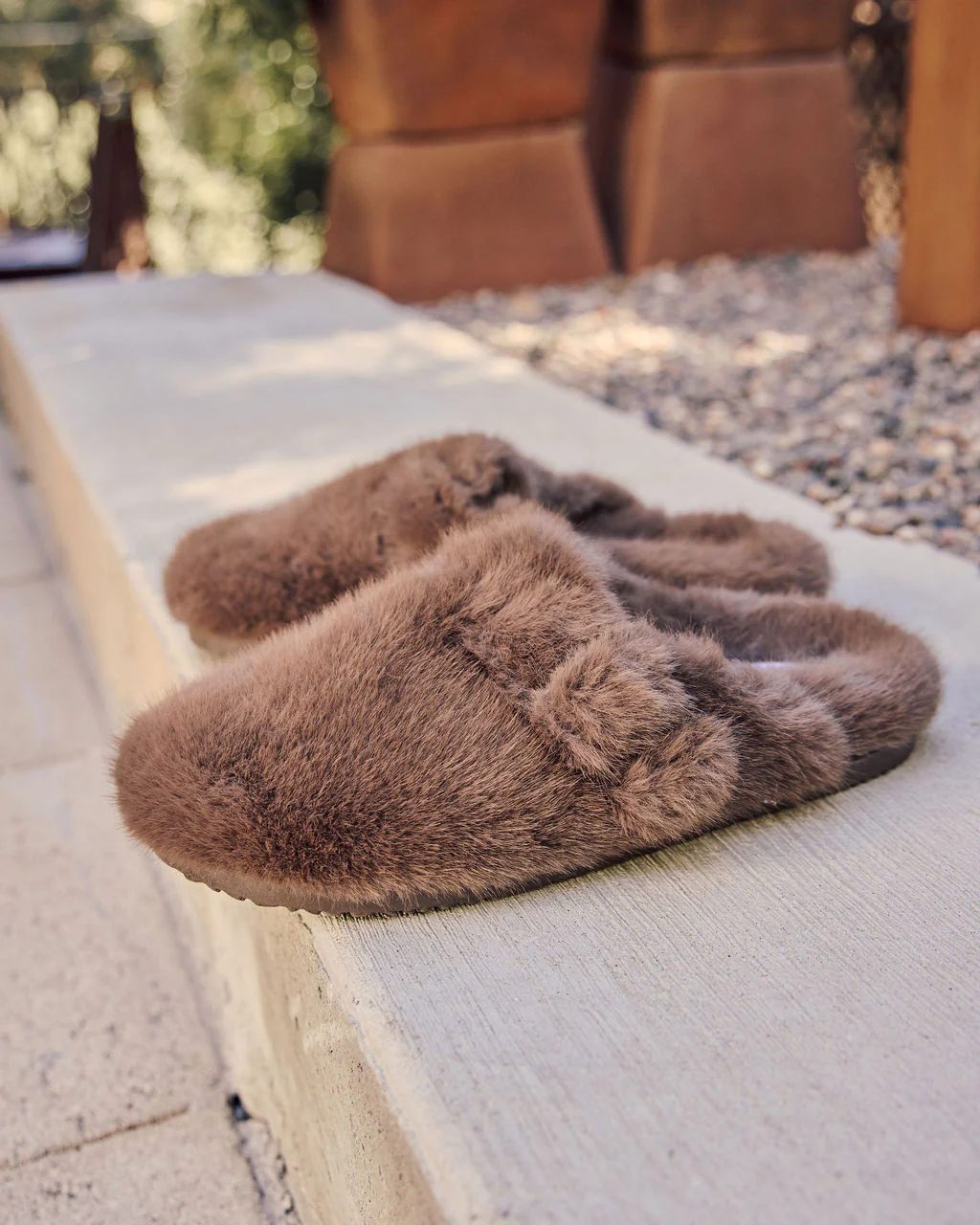 Snowfall Secrets Faux Fur Mules - Image 5