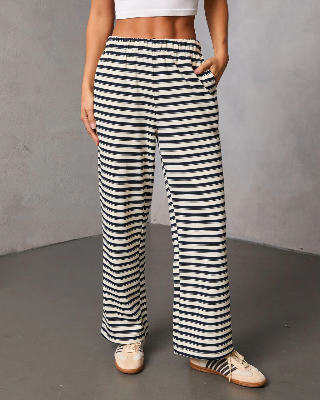 Snowtale Relaxed Striped Pants - Image 2