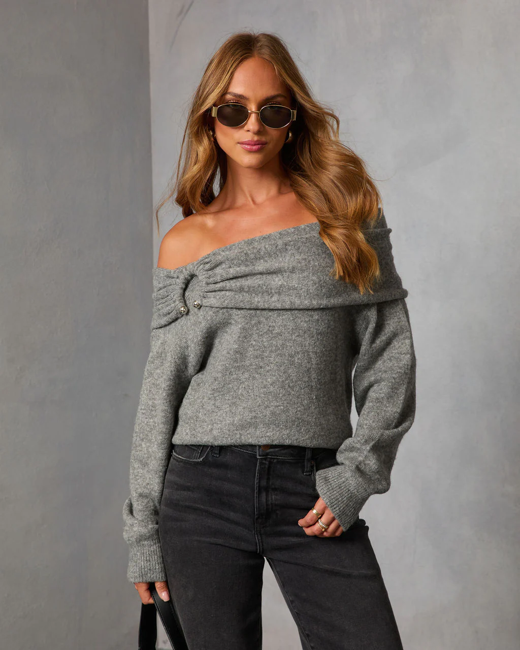 Snuggle Mode Off The Shoulder Sweater - Image 5