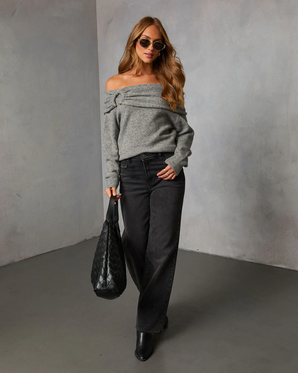 Snuggle Mode Off The Shoulder Sweater - Image 6