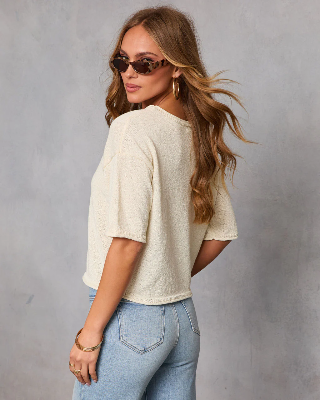 Soft Balance Knit Short Sleeve Top - Image 4