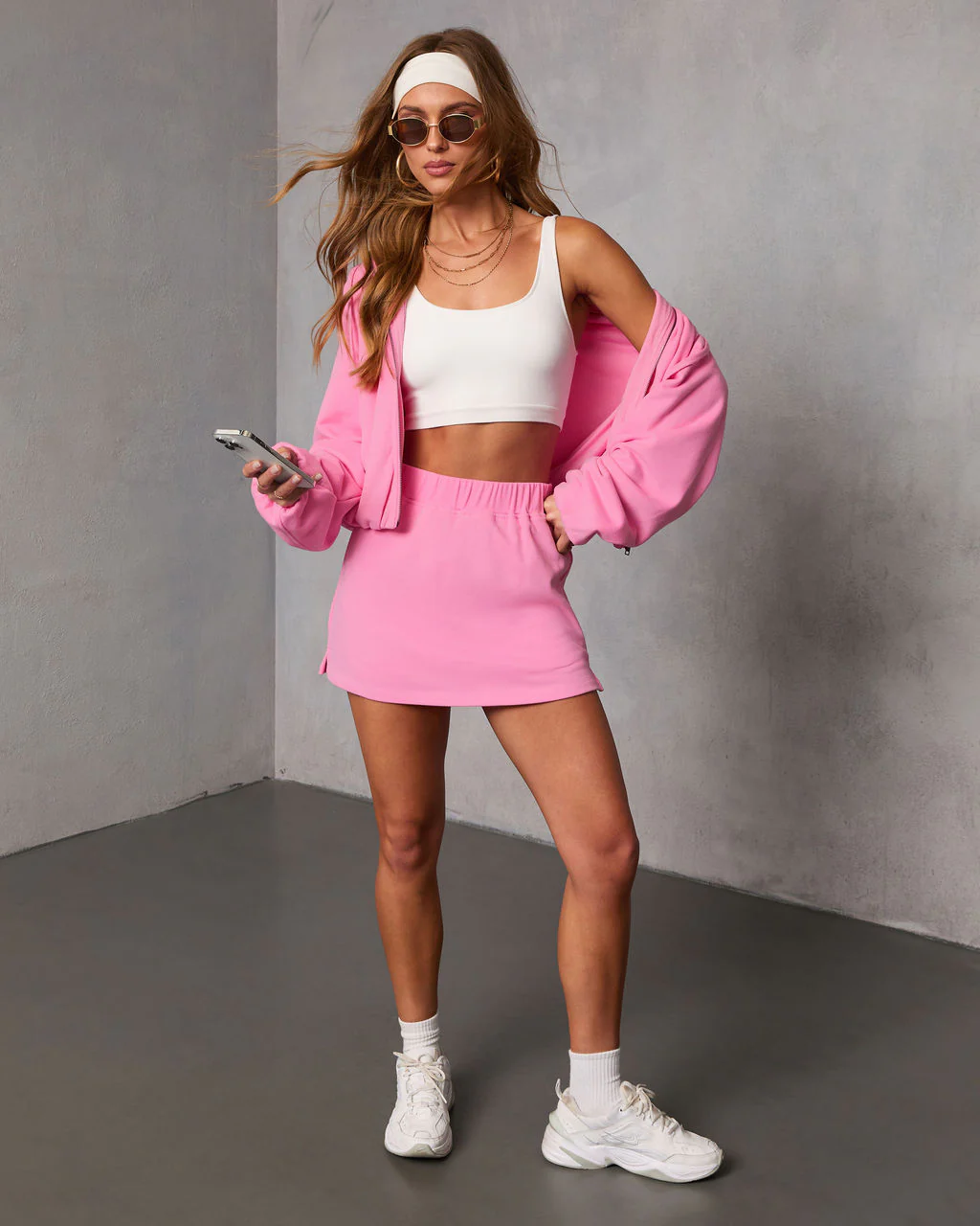Soft Balance Drawstring Hood Zip Up Sweatshirt - Image 8