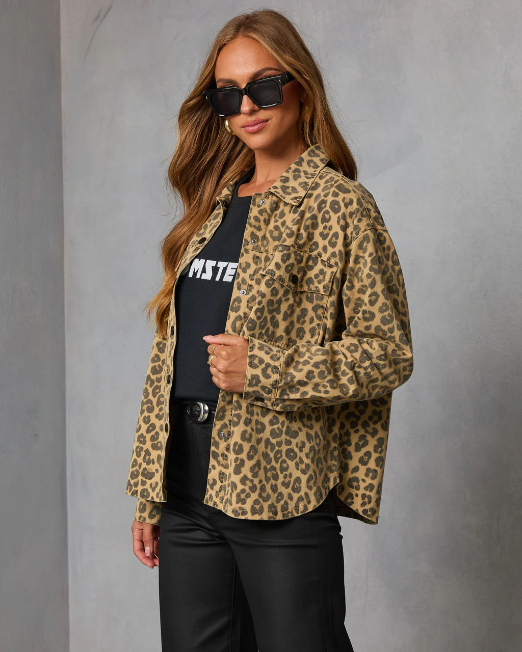 Soft Claw Printed Shirt Jacket - Image 3