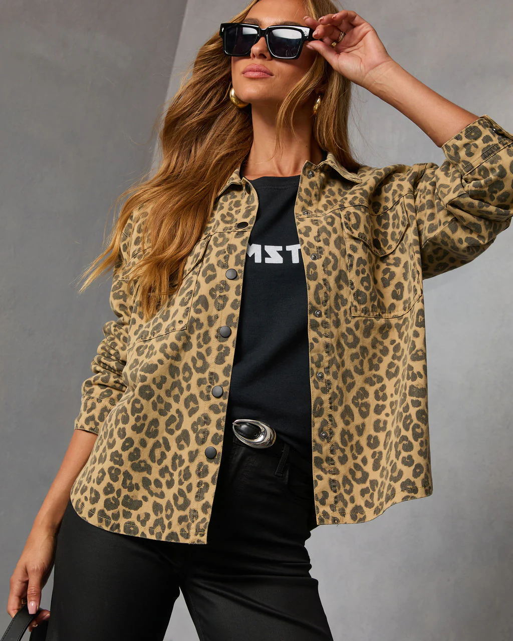 Soft Claw Printed Shirt Jacket - Image 5