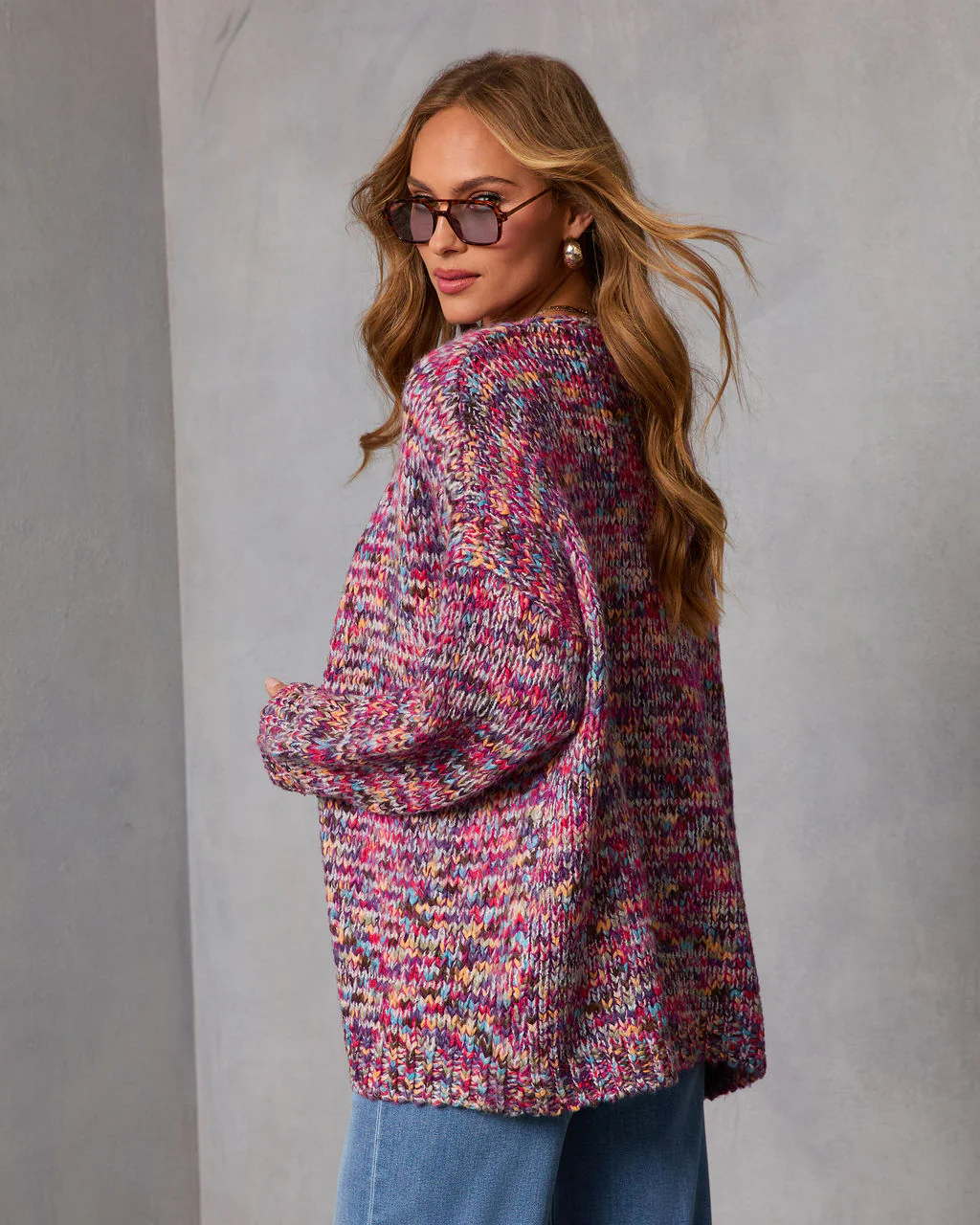 Soft Energy Multi Color Open Front Cardigan - Image 4