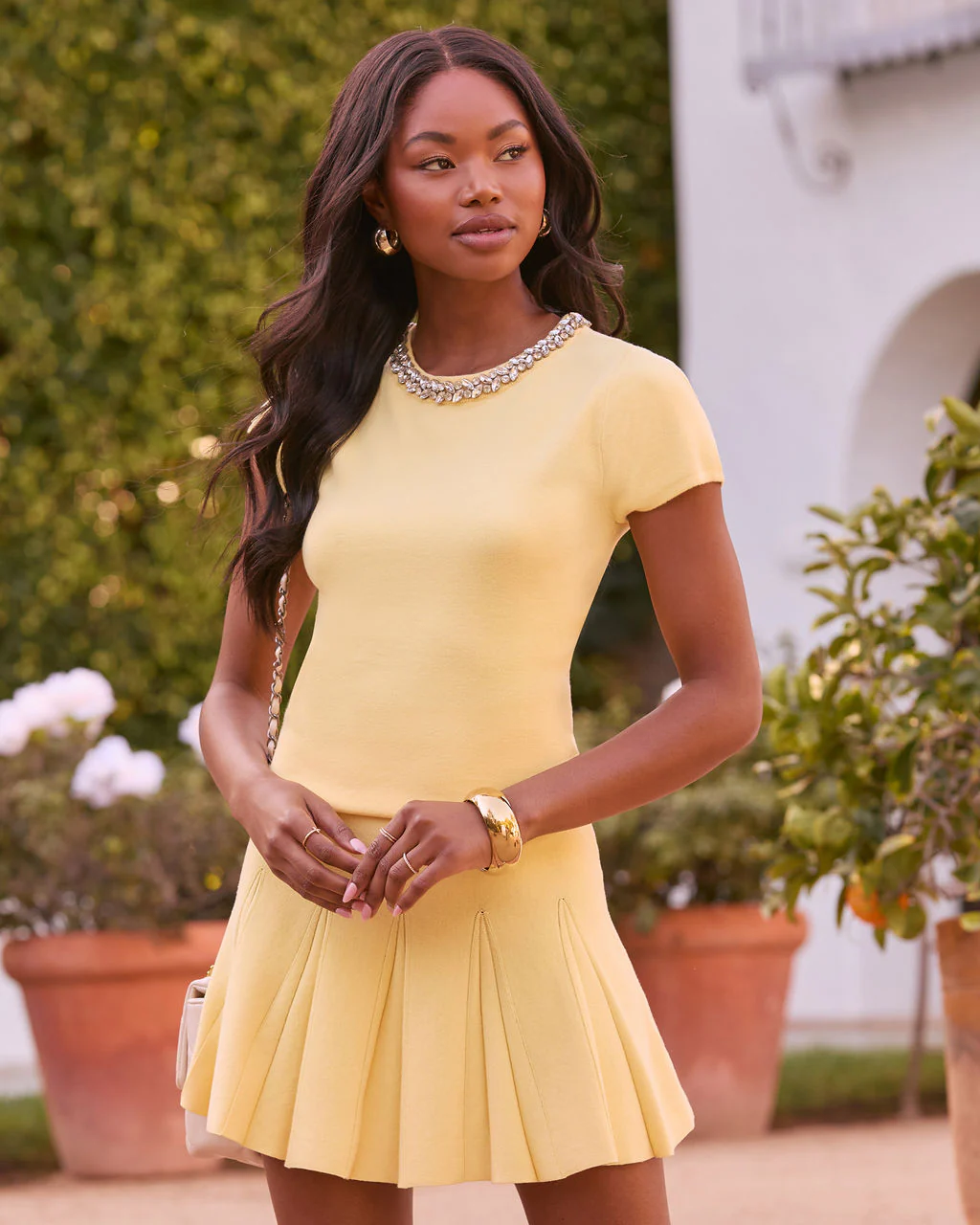 Soft Lights Pleated Mini Skirt - Image 6