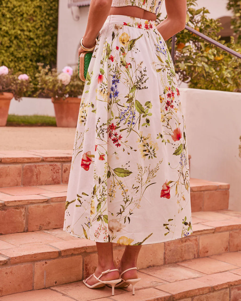 Soft Shift Floral Maxi Circle Skirt - Image 4