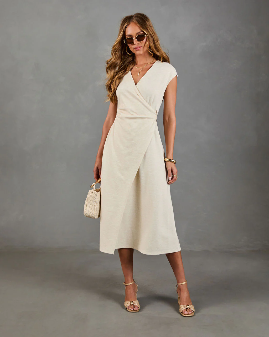 Soft Society Wrap Midi Dress - Image 6