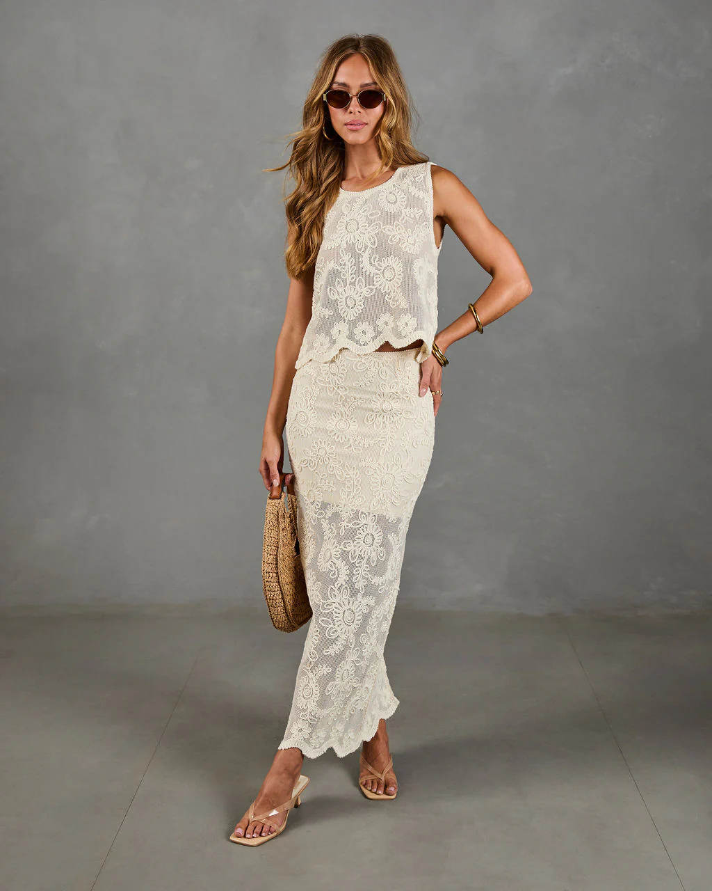 Soft Story Embroidered Floral Tank Top - Image 5