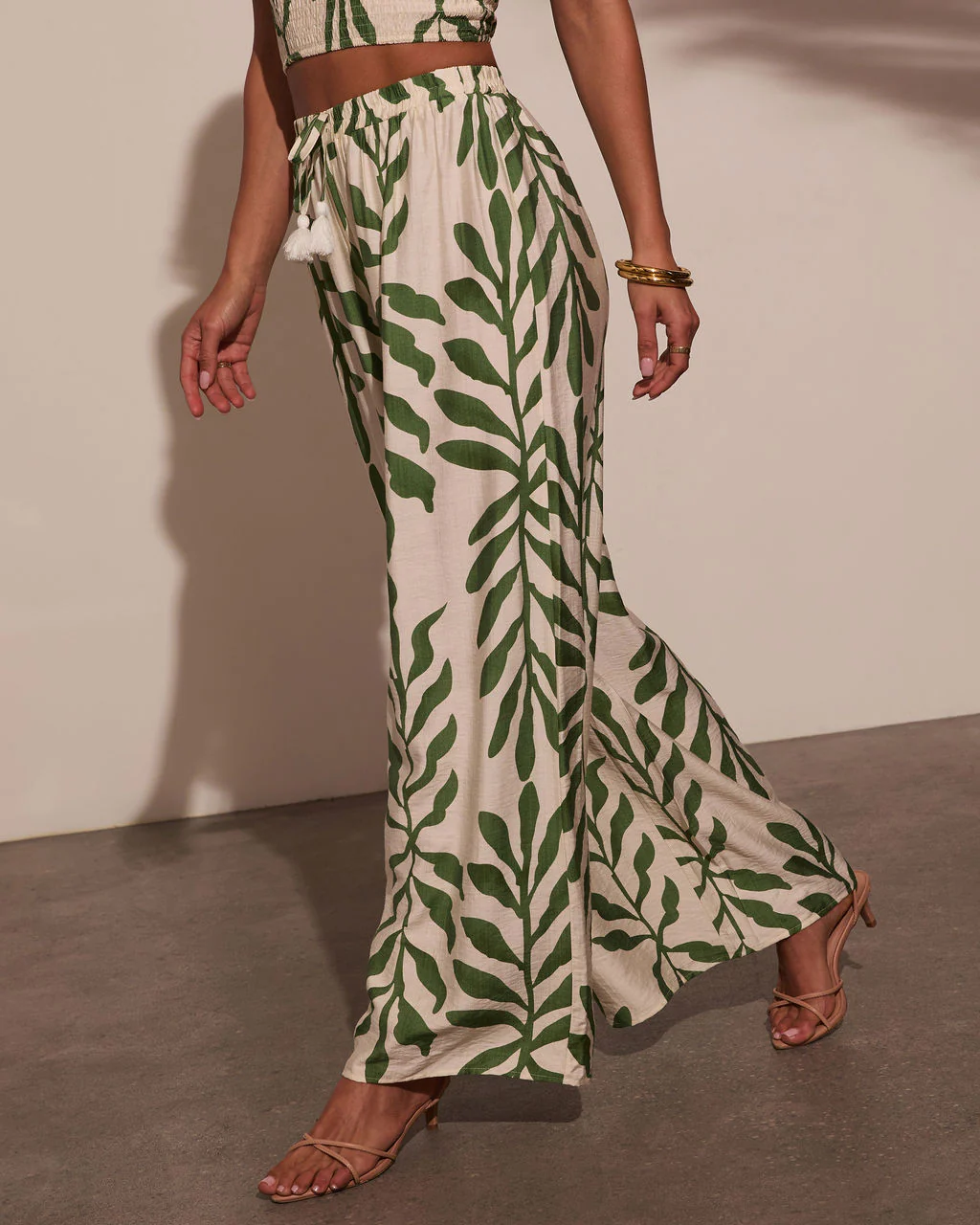 Sol Escape Tropical Drawstring Pants - Image 3
