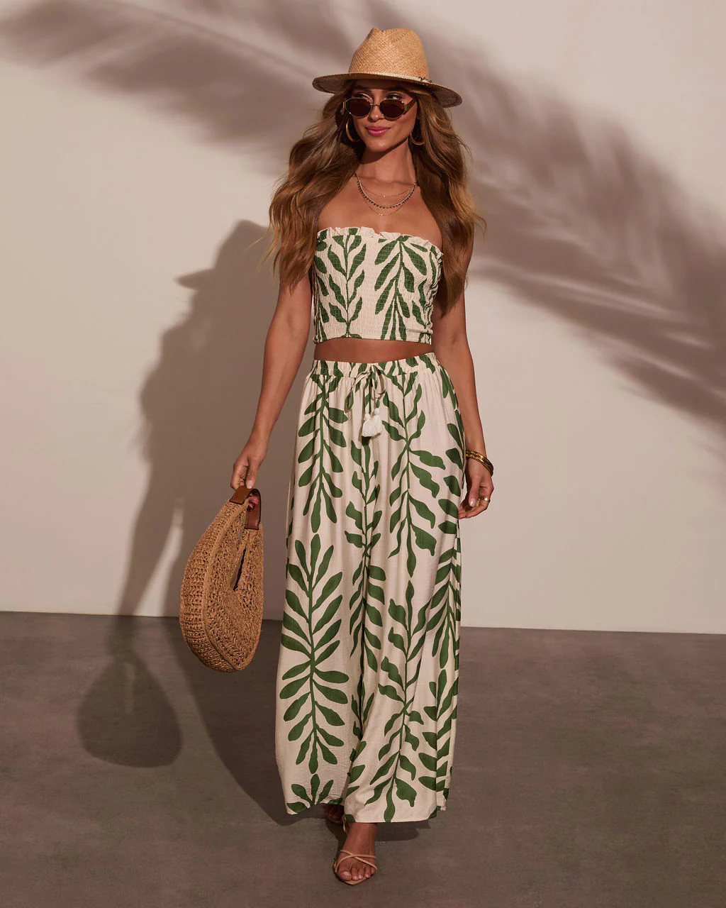 Sol Escape Tropical Smocked Top - Image 3