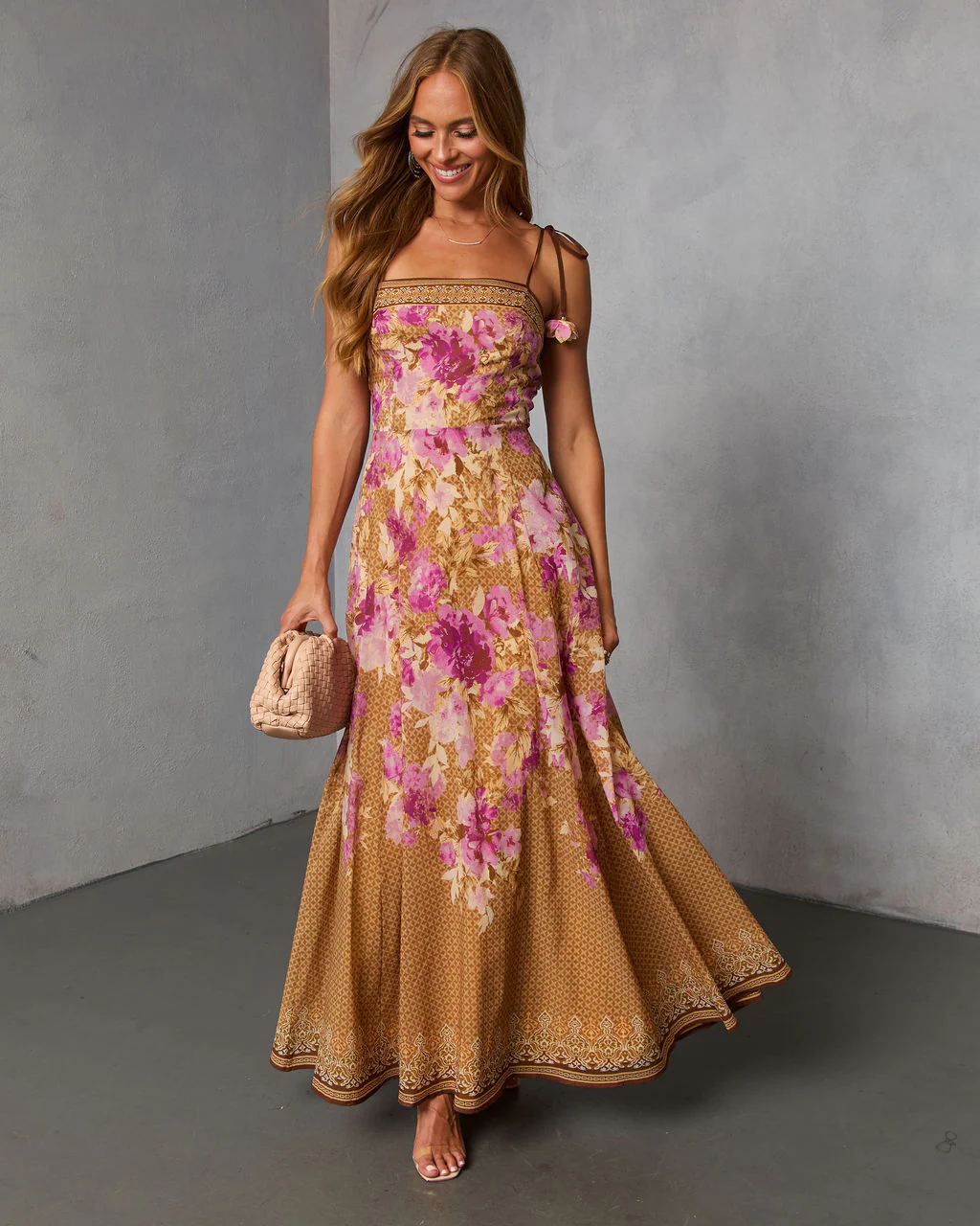 Solienne Printed Fit and Flare Maxi Dress - Image 6