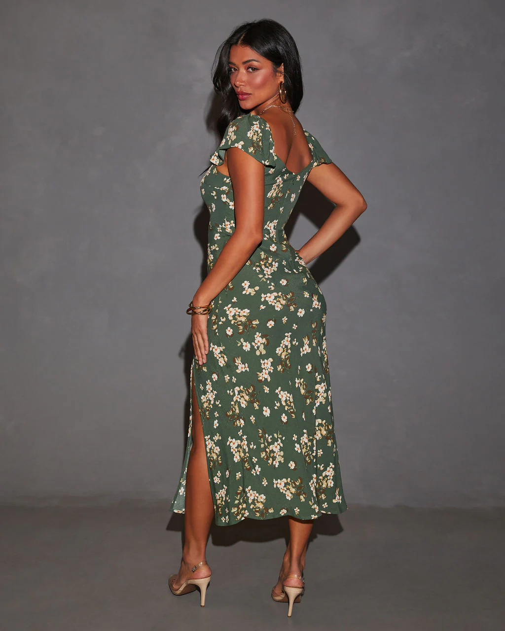 Solstice Frolic Floral Print Midi Dress - Image 4