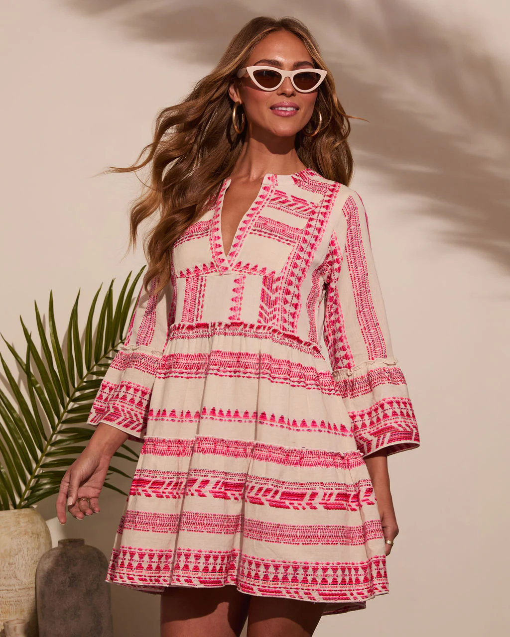 Sonny Abstract Tunic Mini Dress - Image 3