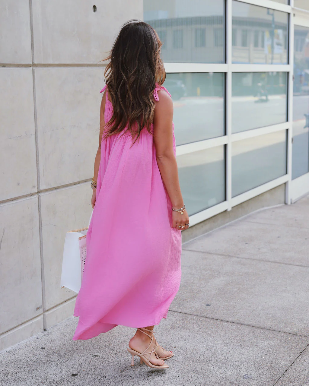 Sophie Cotton Smocked Pocketed Maxi Dress - Image 2