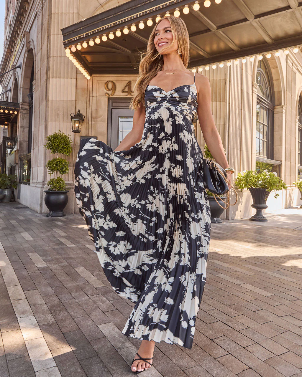 Soraya Printed And Pleated Maxi Dress - Image 17