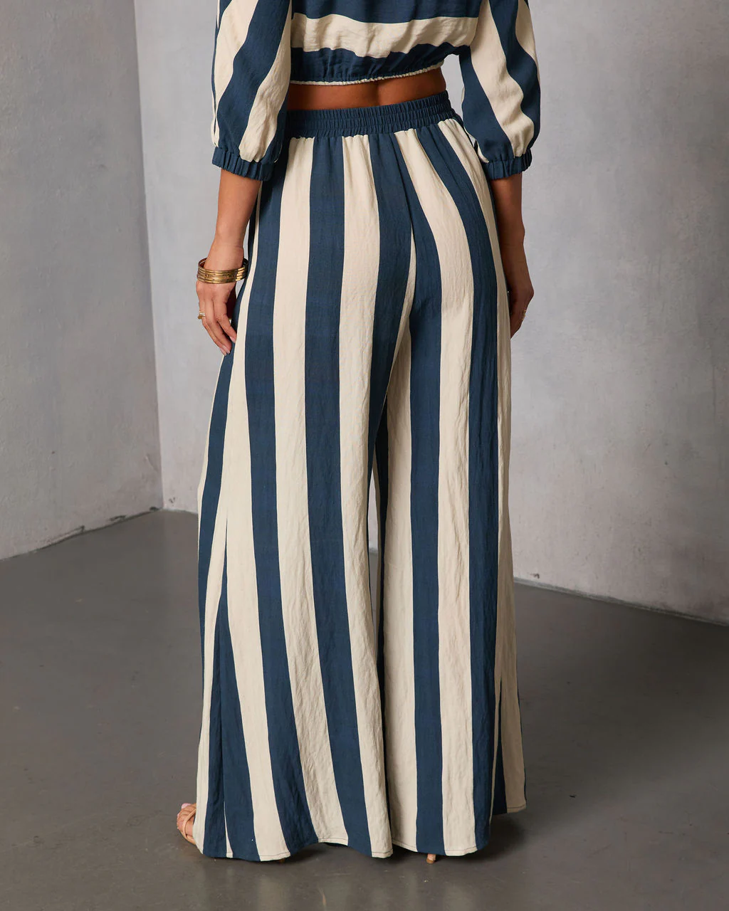 Sorina Striped Wide Leg Pants - Image 4