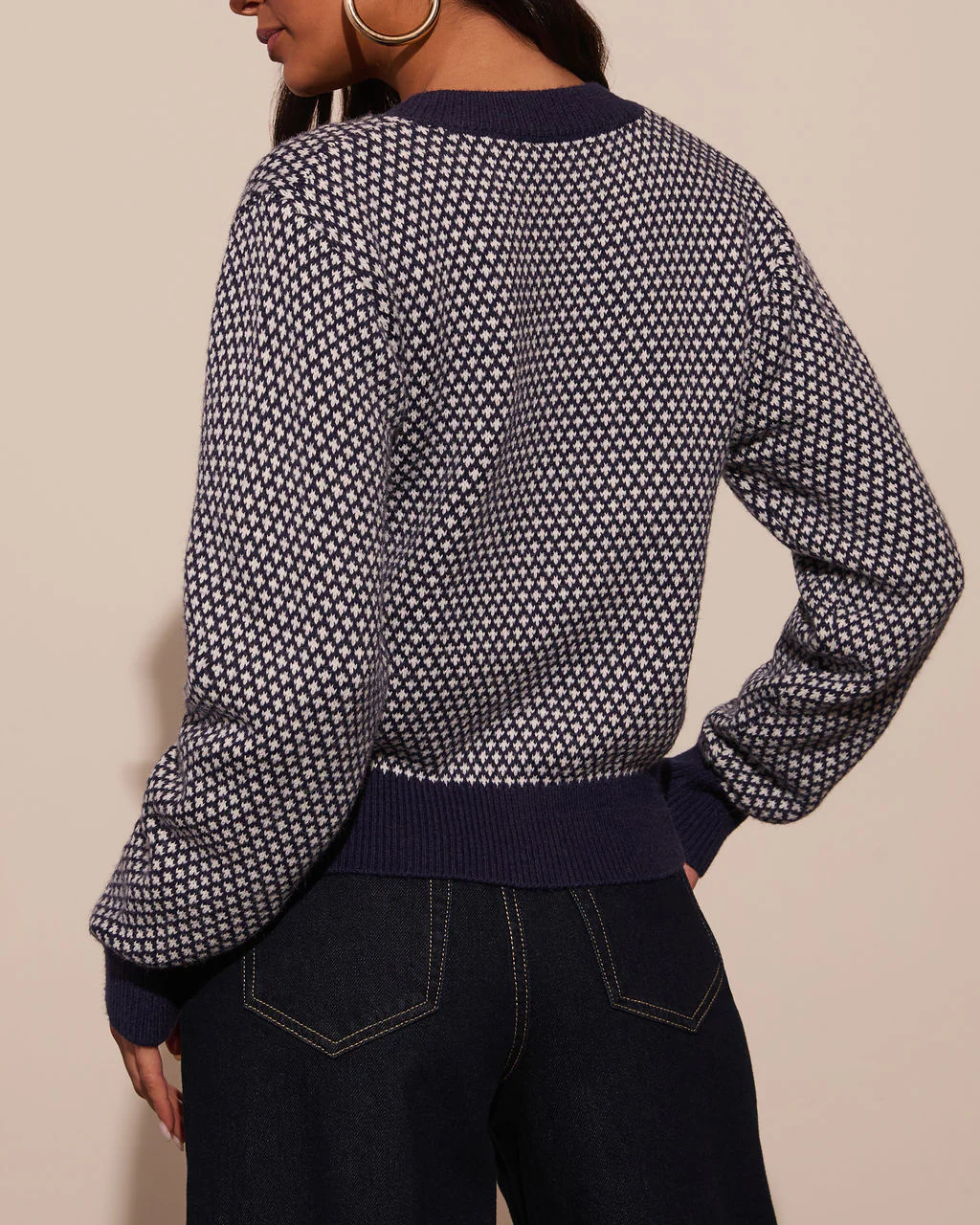Spot On Abstract Contrast Cardigan - Image 4