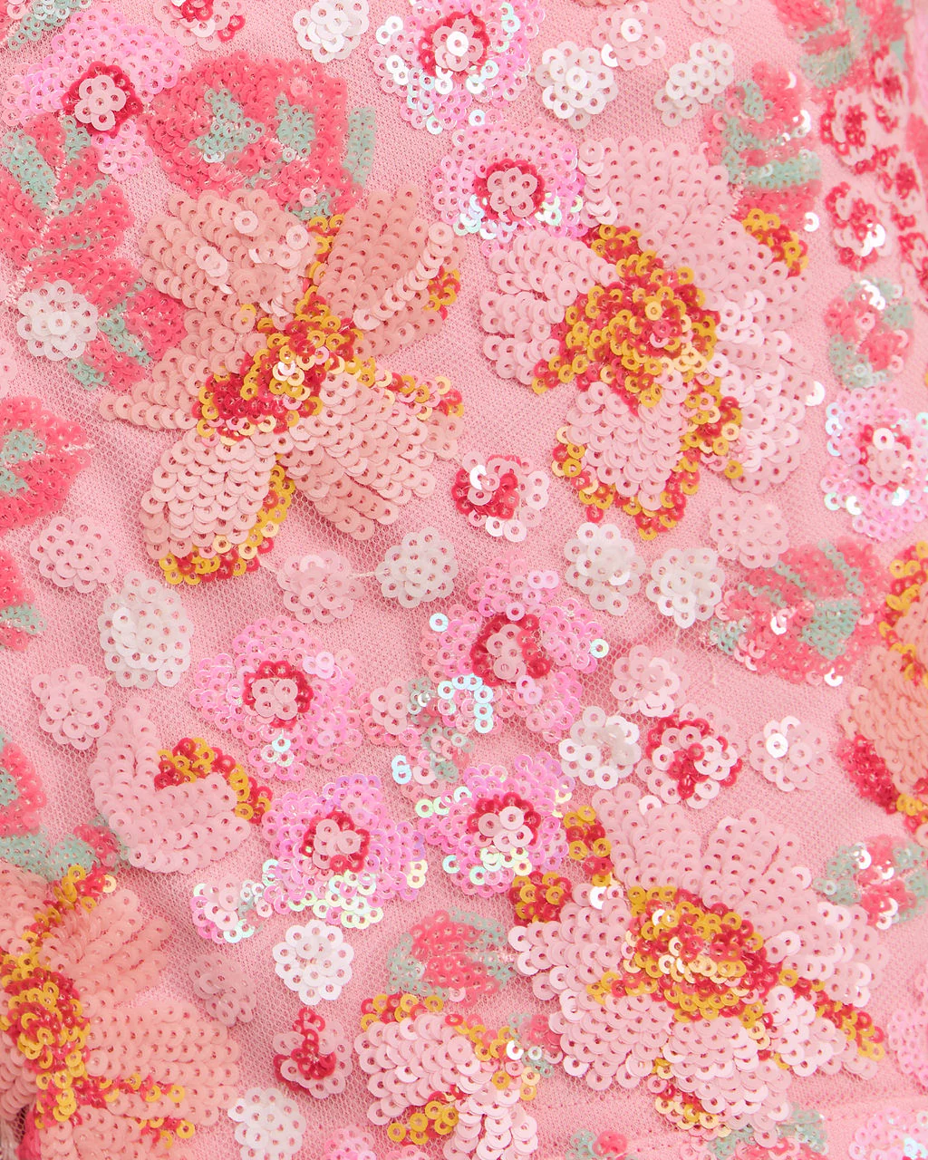 Spring Breeze Floral Sequin Mini Shorts - Image 18