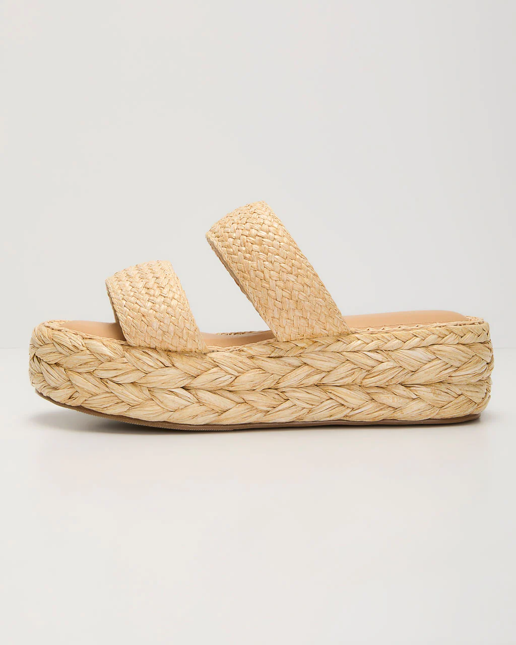 Spring Escape Raffia Platform Sandals - Image 5