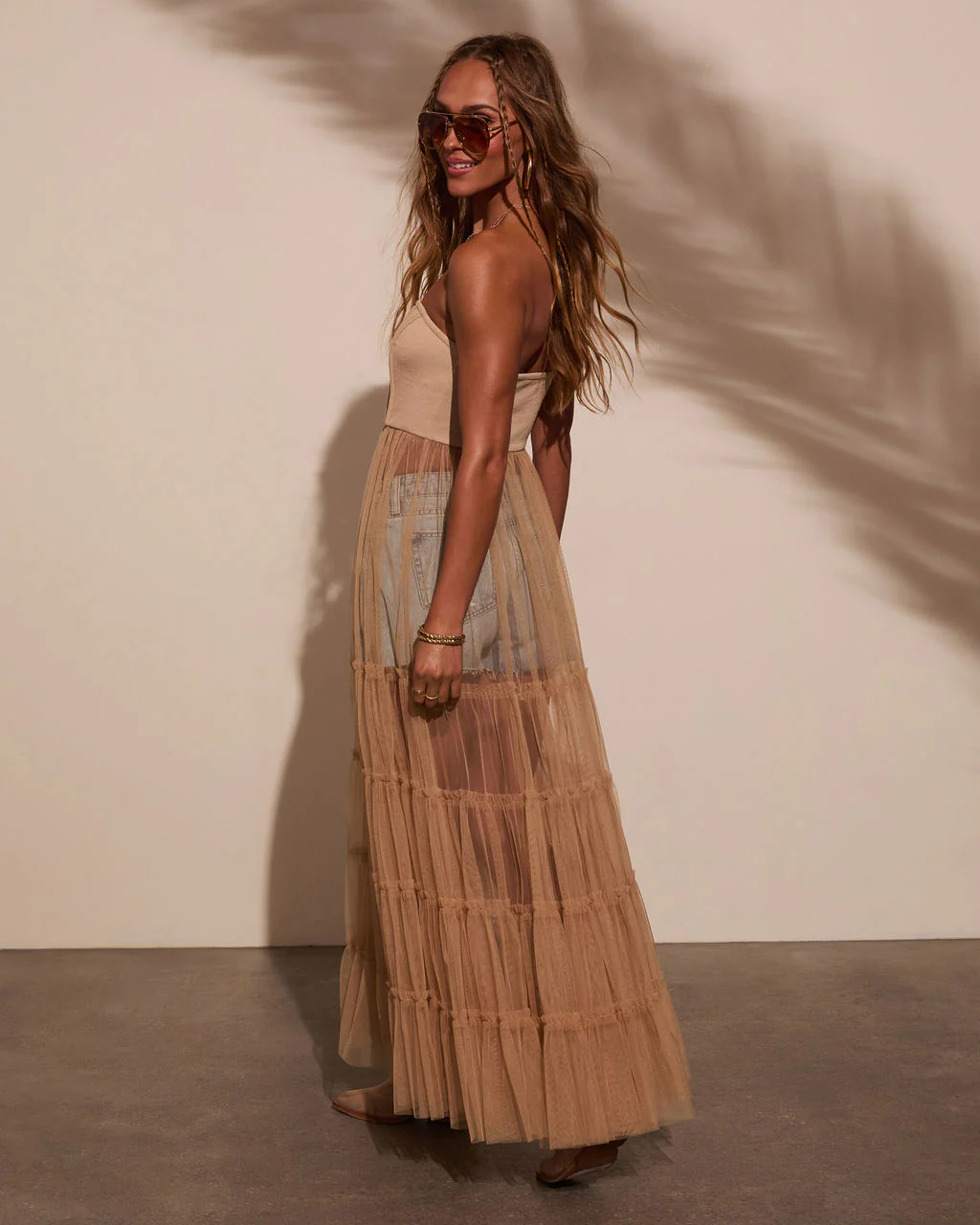 Starlet Corset Tulle Maxi Dress - Image 4