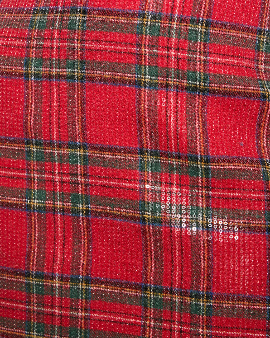 Stephaney Sequin Plaid Mini Skirt - Image 6
