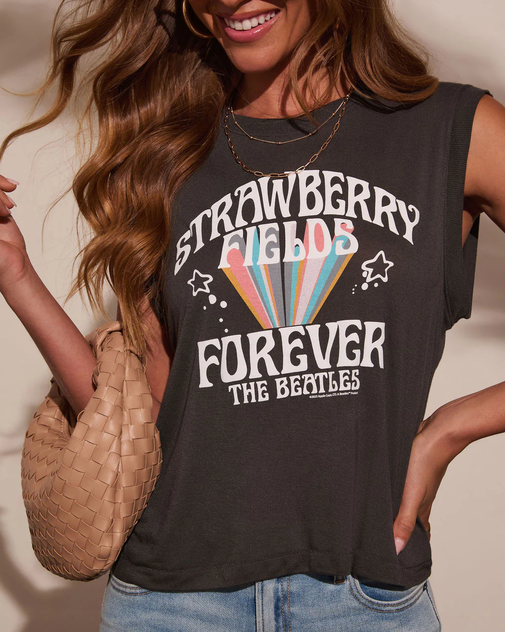 Strawberry Fields Graphic Muscle Tee - Image 6