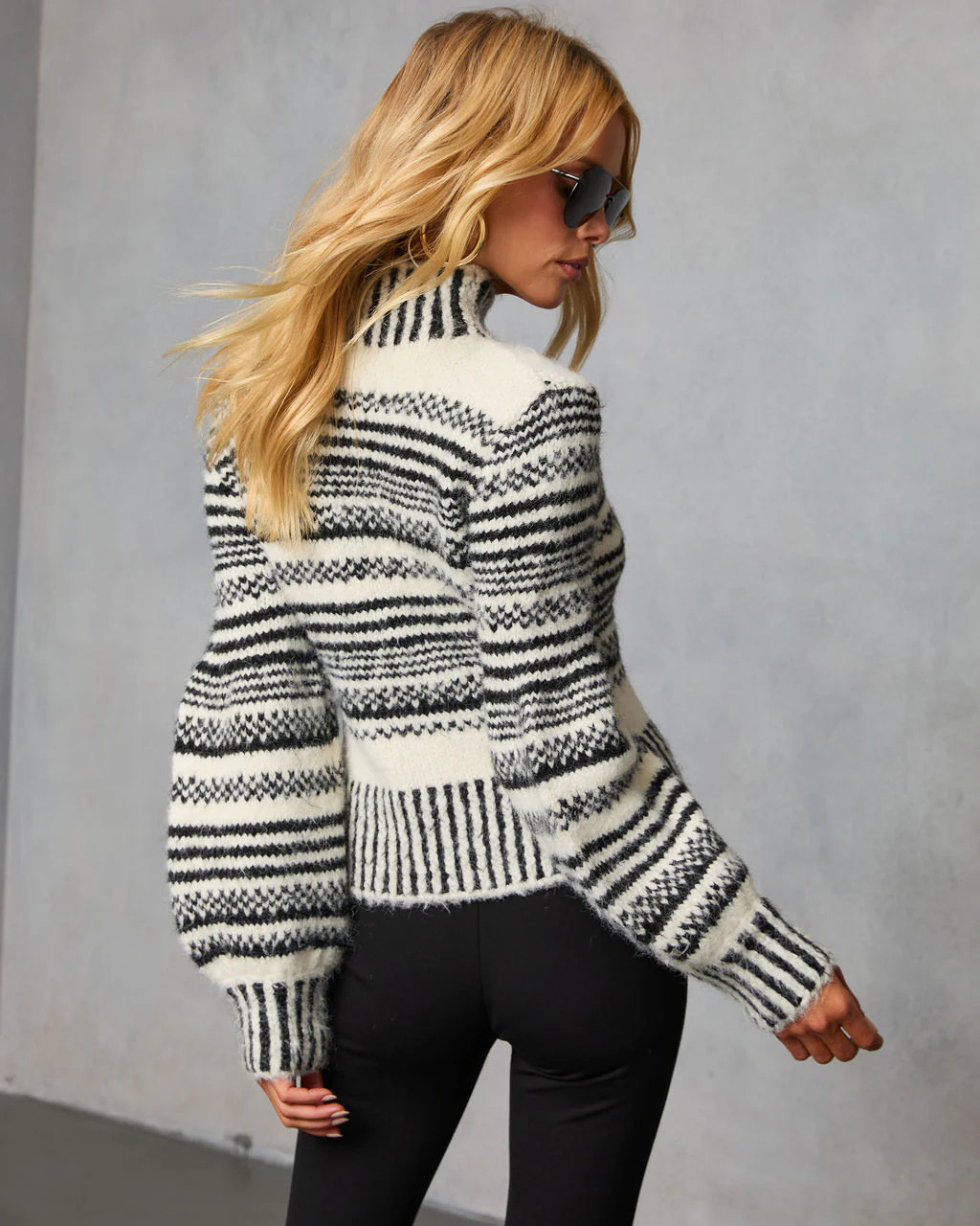 Tobin Striped Turtleneck Sweater - Image 4