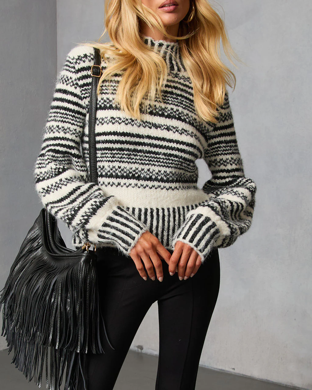 Tobin Striped Turtleneck Sweater - Image 5