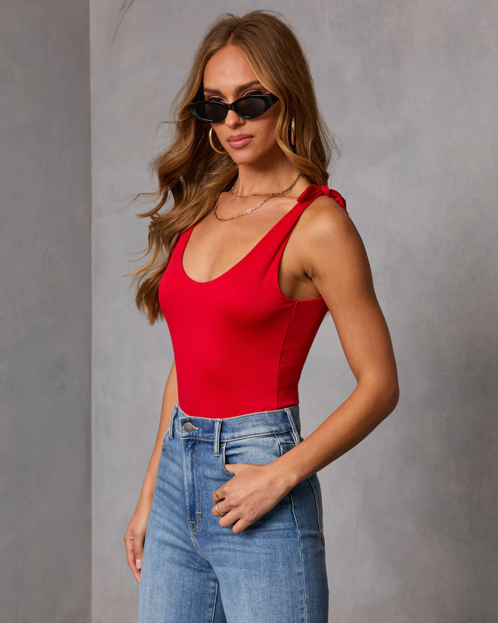 Style Shift Shoulder Tie Bodysuit - Image 3