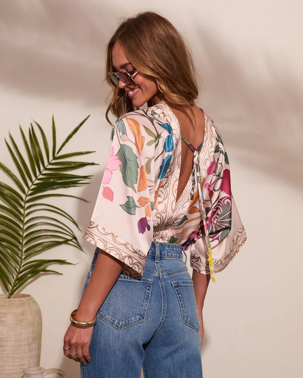 Sun Aura Abstract Floral Bodysuit - Image 4