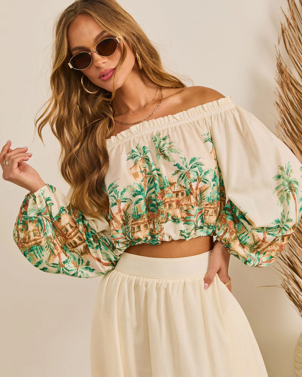 Sun Club Novelty Off The Shoulder Top - Image 5