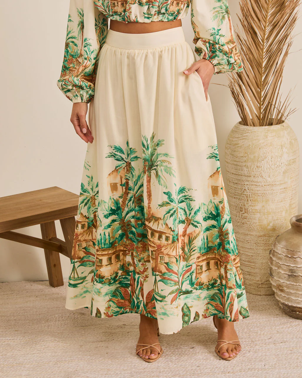 Sun Club Novelty Print Maxi Skirt - Image 2
