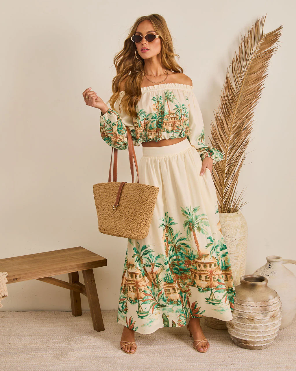 Sun Club Novelty Print Maxi Skirt - Image 5
