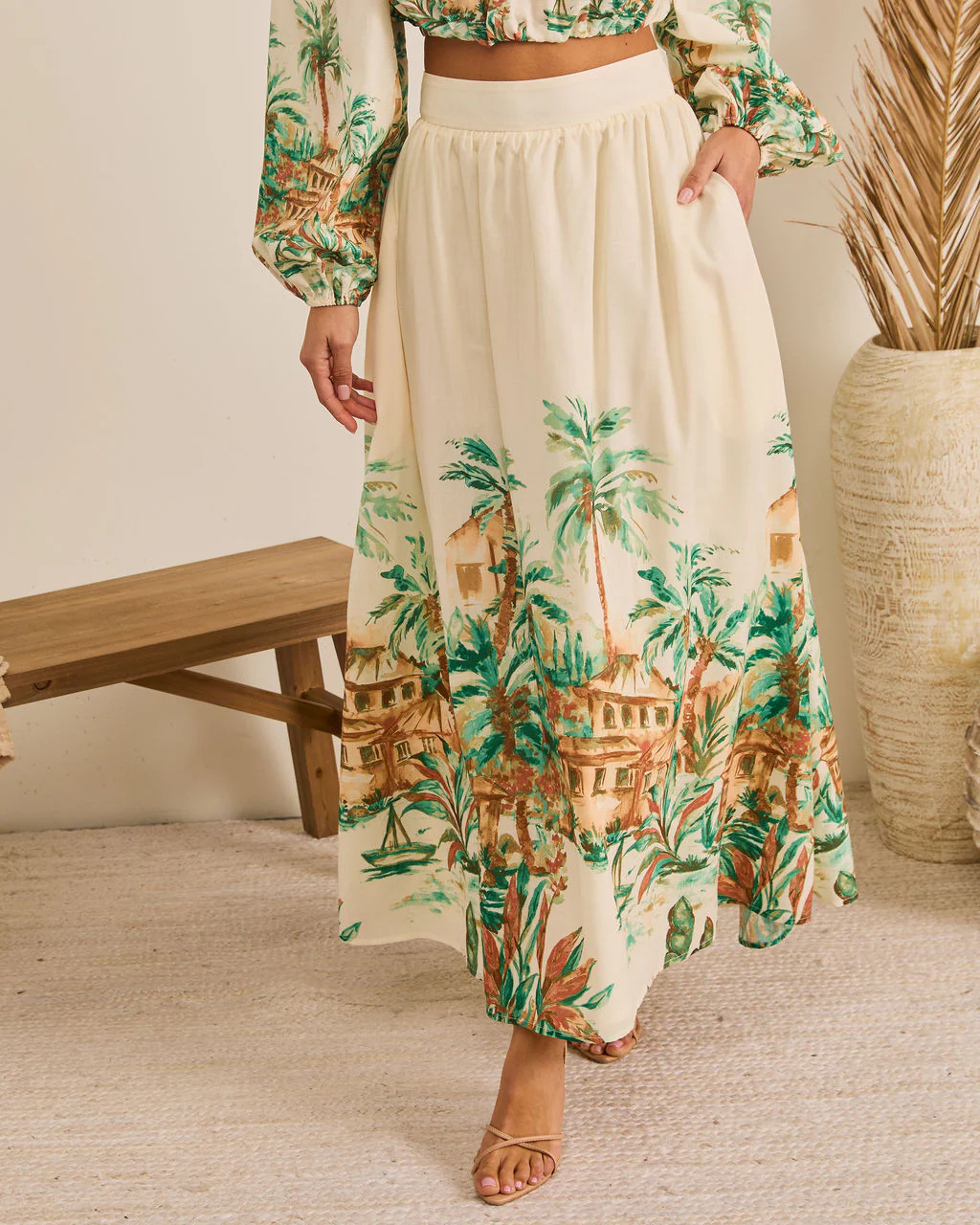 Sun Club Novelty Print Maxi Skirt - Image 6