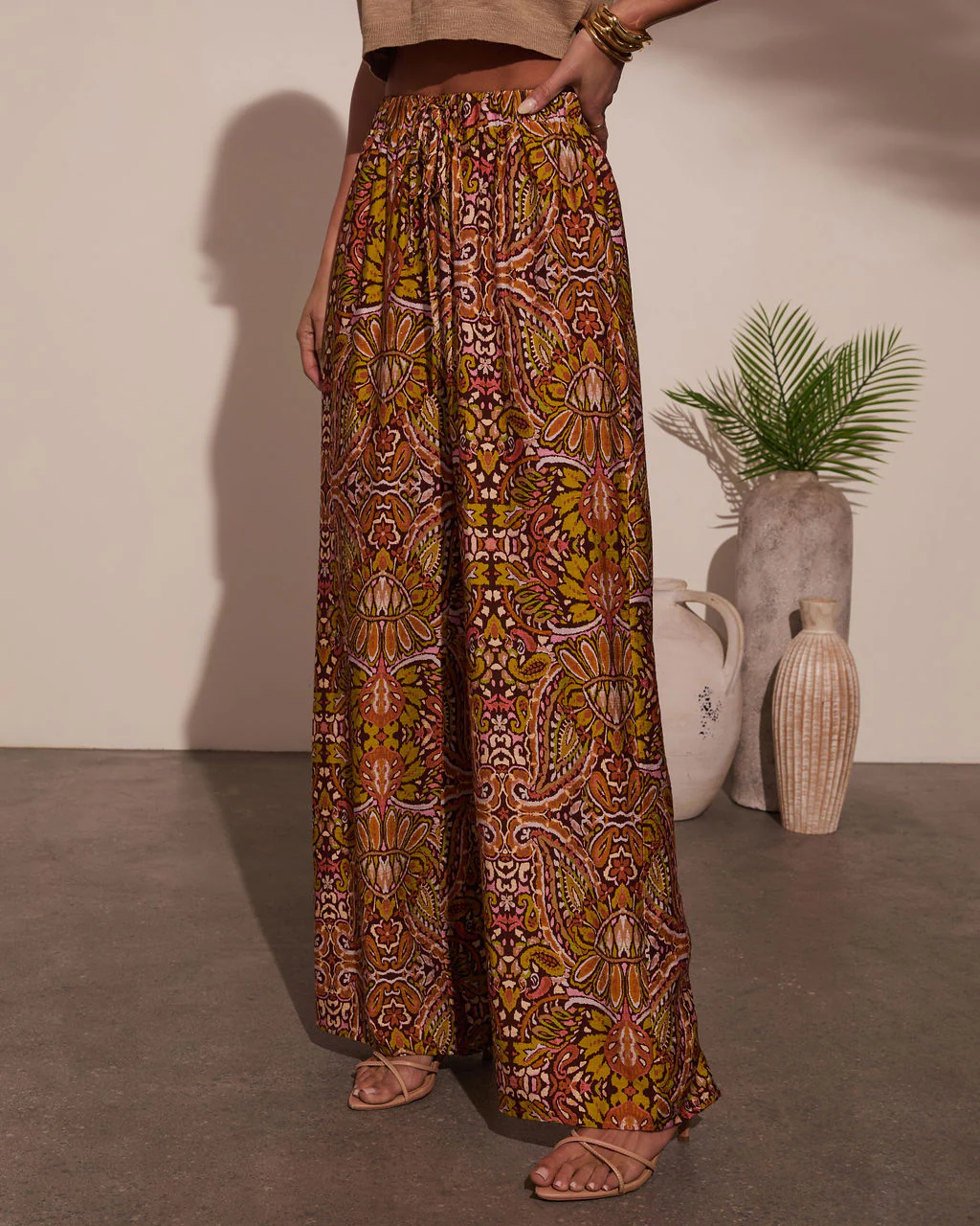 Sun Kissed Paisley Print Pants - Image 2