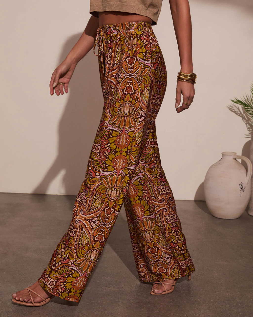 Sun Kissed Paisley Print Pants - Image 3